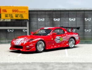 Mortal 1:64 JDM Red RX-7 FD Veilside Racing Sports Model Diecast Metal Car - Picture 1 of 17