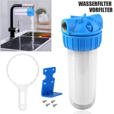 10" Waßerfilter Filtergehäuse Vorfilter Hauswaßer Leitungswaßer Trinkwaßerfilter - Bild 1 von 4