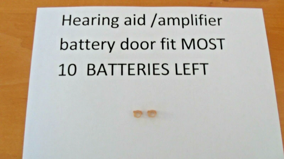 TWO BATTERY DOORS HEARING AID /AMPLIFIERS FIT MOST 10 BATTERIES LEFT SIDE - Image 1 of 1