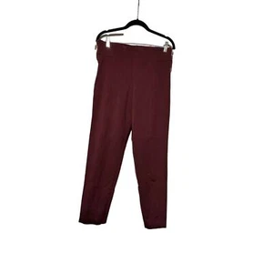 INC International Concepts Burgandy Pants with Side Waist Gold Zippers Size 16 - Picture 1 of 5