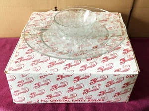 Princess House Fantasia piatto diviso per verdure e immersioni 13" vassoio snack patatine fritte con scatola - Foto 1 di 13