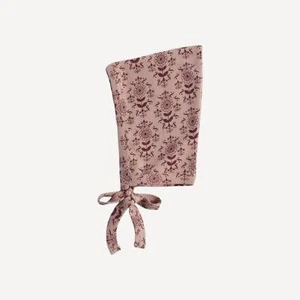 Nuevo con etiquetas Kate Quinn Rose Folk Papel Pintado Rosa Algodón Orgánico Sombrero Elfo 6-12m - Imagen 1 de 1