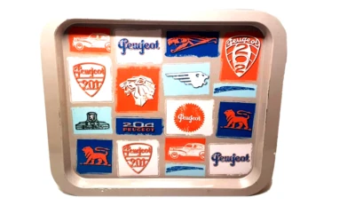 Plateau Publicitaire Peugeot Métal Imprimé Service Déco Autre  - Photo 1/4