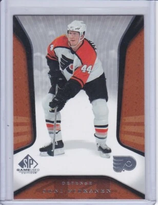 Joni Pitkanen 2006 SP Game Used Hockey Card 75 - Image 1 of 2