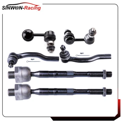 Suspension Kit Front Tie Rod Ends Rear Sway Bars For 2004-2010 Infiniti QX56 - Image 1 of 4