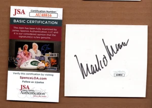 MARK O'MEARA HOF Signed Autograph Auto PGA Golf 3.75x4.25" Cut JSA 💎 COA - Picture 1 of 2
