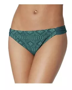 Parte inferior de bikini Hula Honey verde azulado superposición de ganchillo $28 - Imagen 1 de 5