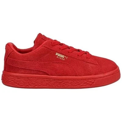 Talla 1c-Niños Puma Gamuza Clásica Mono Dorado Rojo Foto 1 de 4