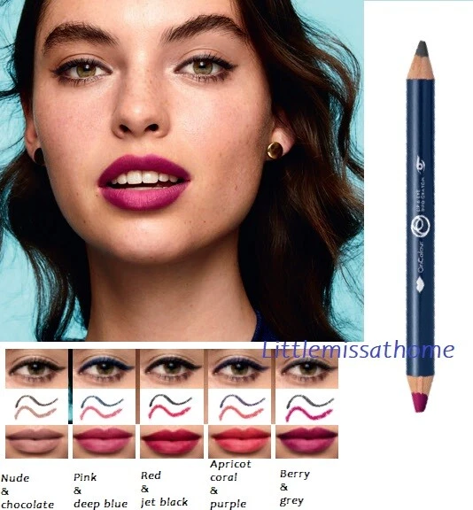 ORIFLAME ONCOLOUR LIP & EYE LINER DUO CRAYON double-ended pencil 5 combinations - Image 1 of 1
