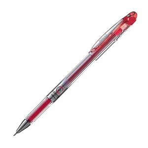 BG202B Pentel Slicci Gel Pen, 0.25mm Extra Fine Tip, Red Ink, Pack of 12 - Picture 1 of 1