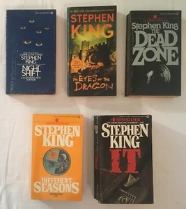 Stephen King Lot of 5 Paperback Books - Horror Novels - Picture 1 of 5