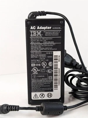 ADAPTADOR DE AC IBM P/N 08K8204 para computadora portátil ThinkPad Lenovo Foto 1 de 4