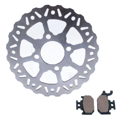 2006-2012 Rear Brake Disc Rotor and Pads for Yamaha Raptor 700 700R YFM700R Foto 1 de 4