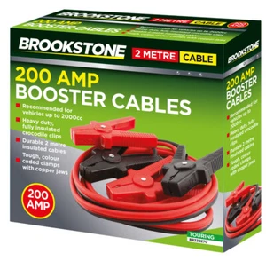Booster Cables Jump Leads 200AMP 2 Meter Cable - Picture 1 of 1