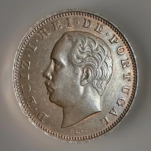 Portugal 20 Reis 1884, Grade UNC or Nearly - Picture 1 of 2