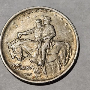 U.S. 1925 Stone Mountain Memorial Commemorative Half Dollar - Picture 1 of 14