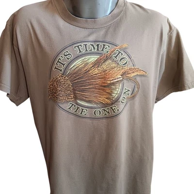 Camiseta grande vintage Buckwear Beer Farmer Joke Tultex "Es hora de atarse uno"  Foto 1 de 4