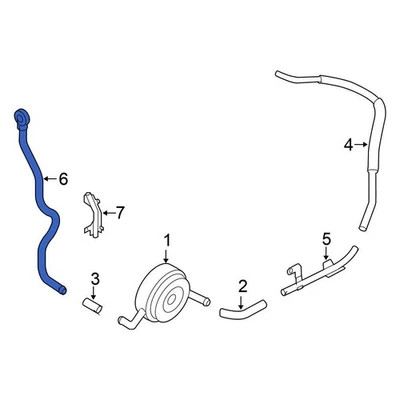 For Nissan Maxima 2014 Nissan 14053JA12D Engine Oil Cooler Line Foto 1 de 4