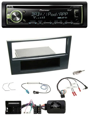 Pioneer DAB USB MP3 Lenkrad CD Autoradio für Opel Corsa D 06-08 Stealth Schwarz - Bild 1 von 4