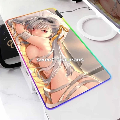 LED Backlit Anime Mouse Pad NIKKE Modernia RGB Large Mouse mat Keyboard Desk Mat - Image 1 of 4