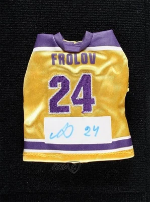 2006-07 Mini Jersey Collection Replica Jerseys Alex Frolov Alexander Auto - Image 1 of 2