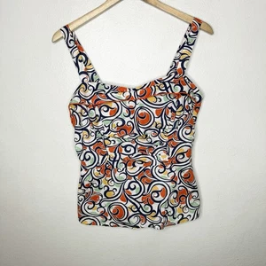 Cabi Keepsake Trägertop Swirl mehrfarbig Reißverschluss Damen 10 Stil # 823 Baumwolle - Bild 1 von 9