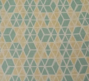 18" Jones Victoria & Albert Rowan Diamond Ivory Tan Dusty Green Geometric - Picture 1 of 3