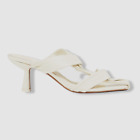 $595 Neous Women's Ivory Proxima Twisted Leather Mule Sandal Shoes Eu 36/Us 6