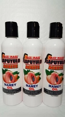 PACK DE 3 ACEITE DE SAPUYULO NACE MASS ACEITE DE MAMEY 4 FL OZ CADA NUEVO ORIGINAL HECHO EN EE. UU. Foto 1 de 4