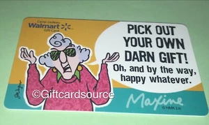 WALMART MAXINE GIFT CARD CANADA “PICK YOUR OWN DARN GIFT” NO VALUE RARE NEW - Picture 1 of 1
