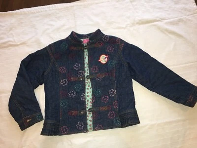 Hermosa chaqueta vaquera bordada Oilily para niñas 9-10 años 140 Foto 1 de 4