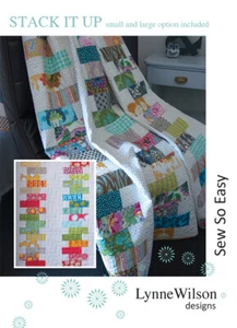 Quilt Pattern STACK IT UP Jelly Roll Strip Friendly Moda LYNNE WILSON 2 Sizes - Picture 1 of 4