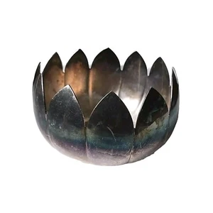 Plato de lirios de agua vintage Reed & Barton 3002 plateado de 5" x 3" defectuoso leer - Imagen 1 de 14