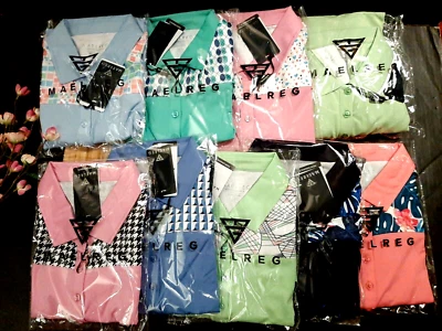 M MALREG M MAELREG Womens Golf Shirt Short Sleeve Regular Fit Moisture Wicking Quick-Dry