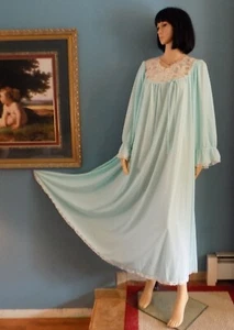 Camisón corpiño de encaje blanco manga larga SEAFOAM talla S pequeño LUCIE ANN DE COLECCIÓN - Imagen 1 de 5