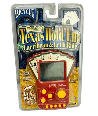 Nova Bicicleta Selada de Fábrica Iluminada Texas Hold Em + Caribe & Let It Ride  - Imagem 1 de 4