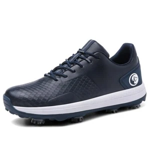 Professional Men's Golf Shoes Waterproof Non-slip Golf Shoes Outdoor Golf Shoes - Picture 1 of 27