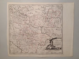 Mapa Reilly hoja 243 El paisaje perteneciente a Hesse Kassel a.d. Werra ~1793 - Imagen 1 de 5