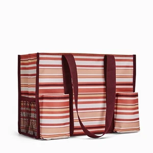 Thirty One Zip Top Organizing Utility Tote ~ Sedona Stripe - NEW! - Picture 1 of 1