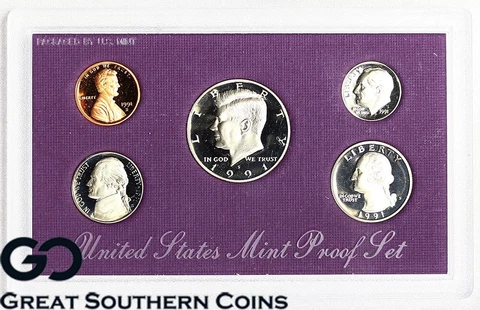 1991-S United States Mint Proof Set ** Mint Packaging + OGP Cover