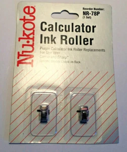 Nu-Kote NR-78P Purple Calculator Ink Roller Set  For Canon & Sharp models noted - Picture 1 of 12