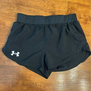 Under Armour Girls black shorts size youth medium - Picture 1 of 3