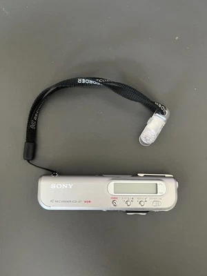 SONY ICD-S7 V-O-R Silver Handheld Digital Voice IC Recorder Used Working Tested - Image 1 of 4