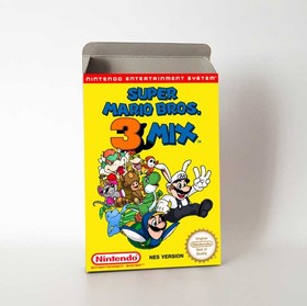 Super Mario Bros 3 Mix UKV PAL Nintendo NES Handmade Replacment Box Only
