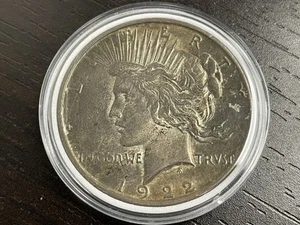 Silber Dollar 1922 D Peace #0082 - Bild 1 von 5