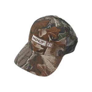Sombrero de camionero HOLT CAT Caterpillar camuflaje malla ajustable Snapback logotipo bordado - Imagen 1 de 10