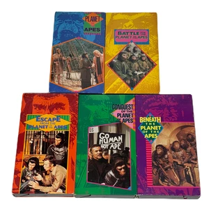 Planet Of The Apes 5 VHS Lot Set 1990 CBS FOX Vintage OOP Battle Escape Conquest - Foto 1 di 20