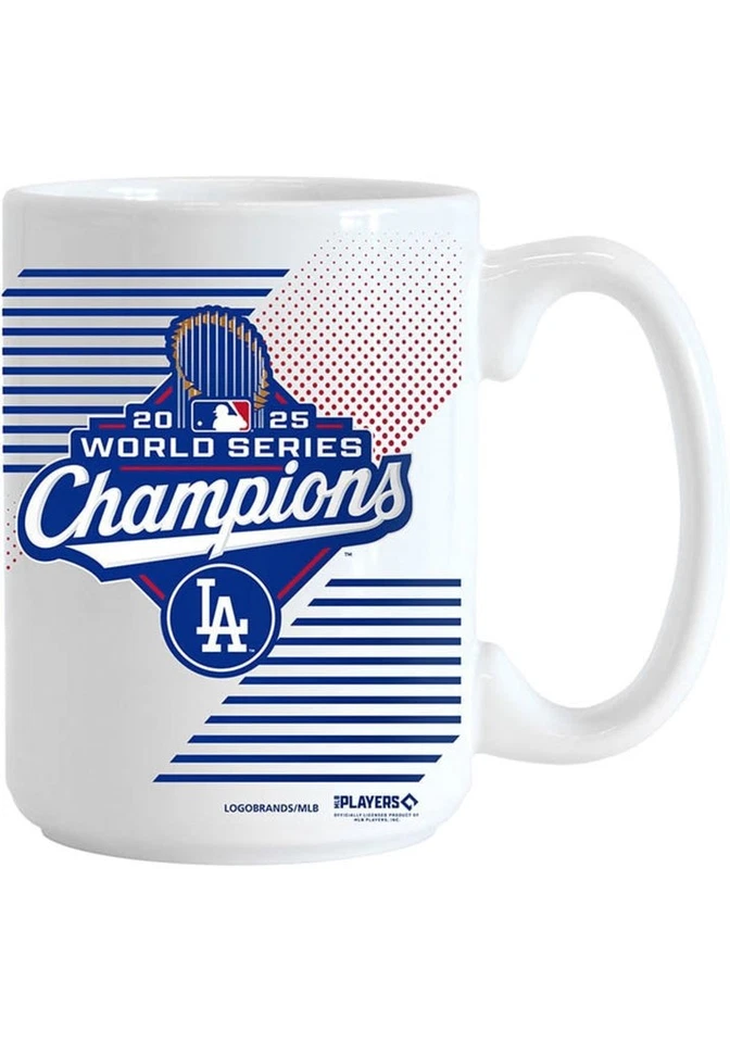 Taza sublimada lista 15oz campeones de la Serie Mundial 2025 de los Dodgers de Los Ángeles Foto 1 de 2