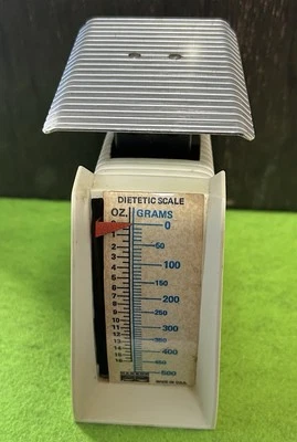 Vintage Hanson Kitchen Dietetic Food Scale 16 Oz 500 Grams Made in USA Works! - Изображение 1 из 4