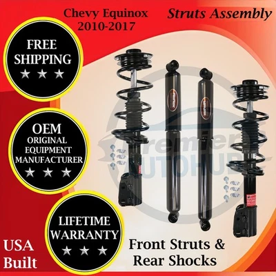 Amortiguador delantero y trasero Monroe OEM para Chevy Equinox 2010-2017 garantía de por vida. Foto 1 de 4